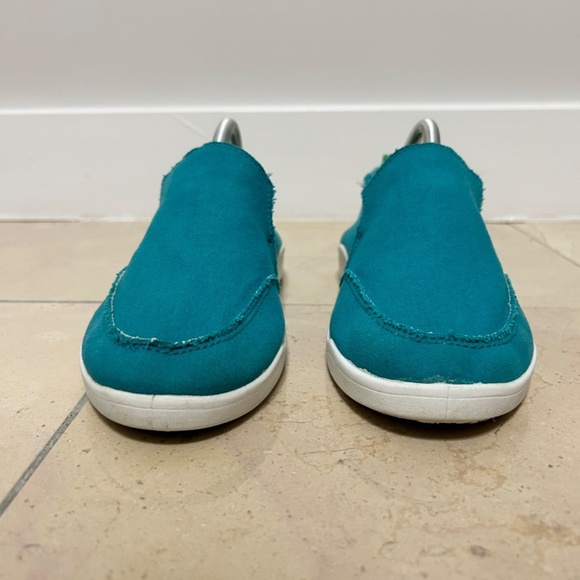 Vionic Malibu Beach Slip-On Shoes Canvas Women's 8.5 Sneaker Teal Beach resort - Picture 3 of 11